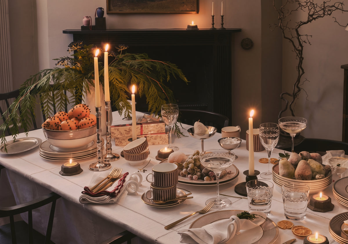 Set the table for Christmas