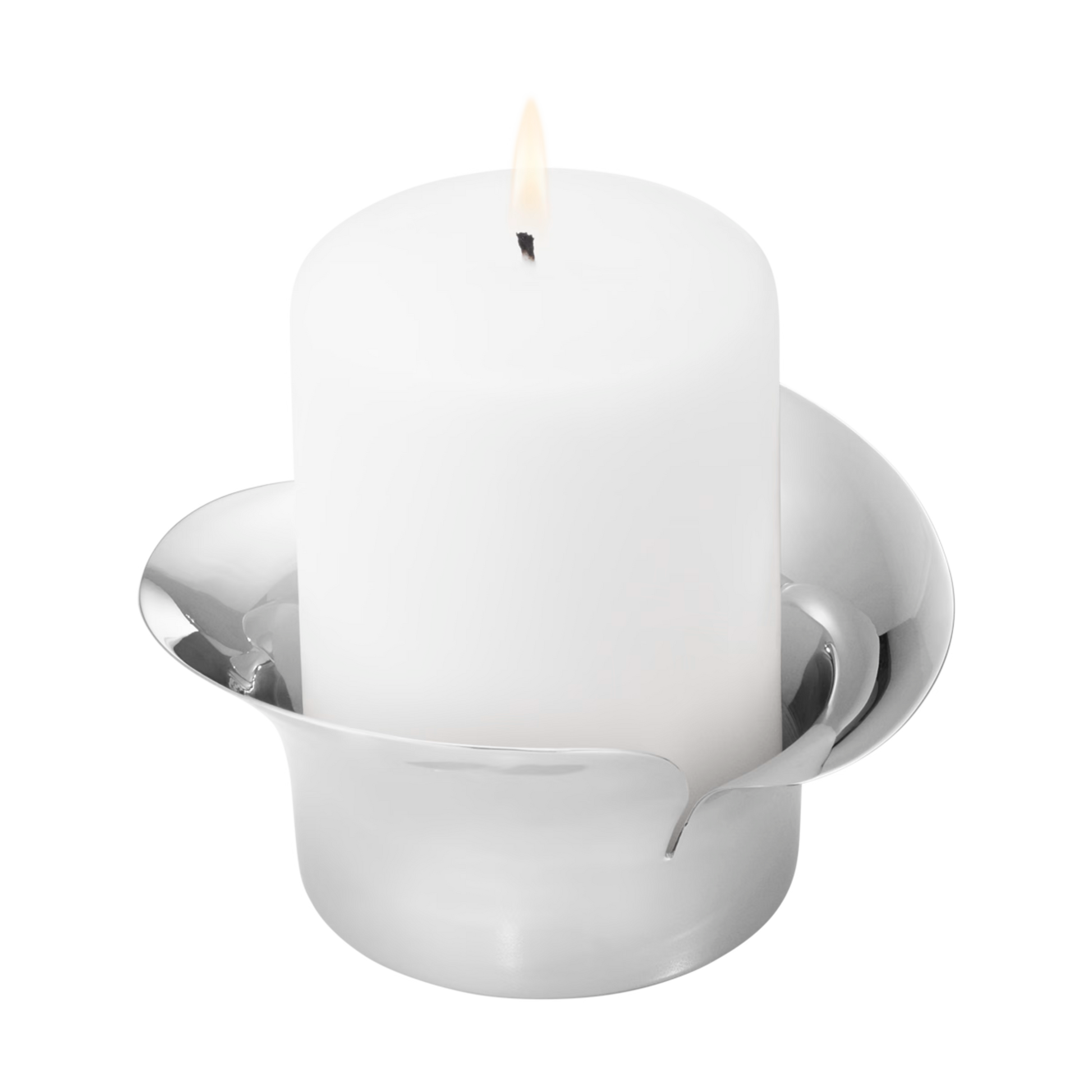 Georg Jensen Bloom Pillar Candle Holder-Christmas-Goviers