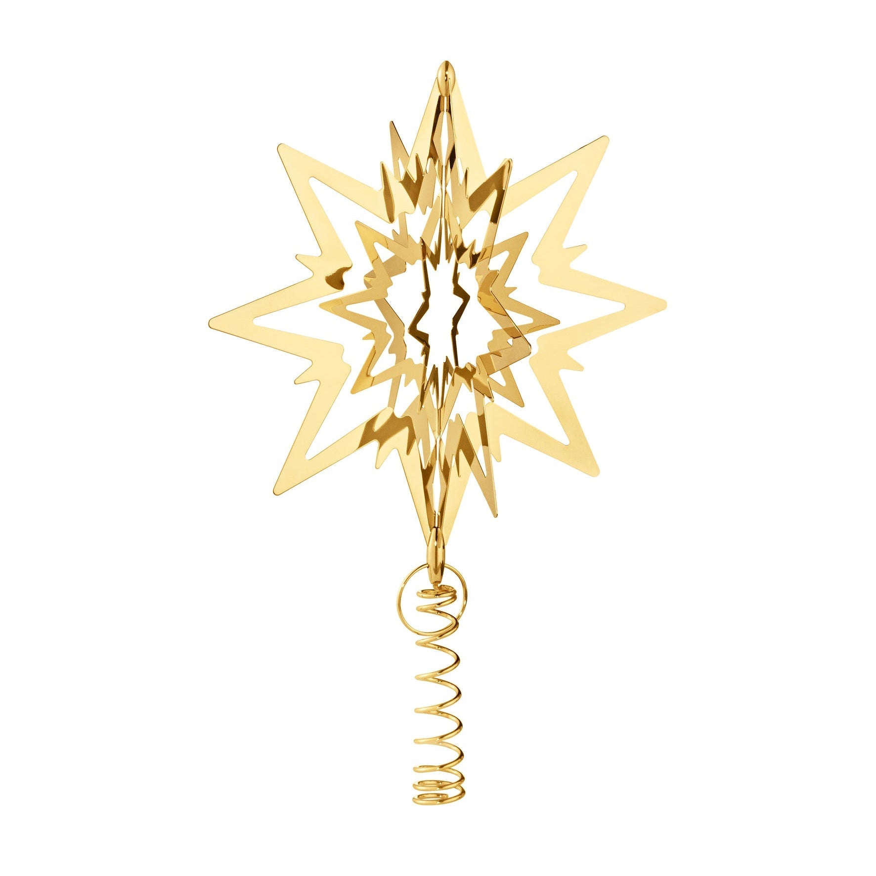 Georg Jensen Christmas Gold Top Star Medium