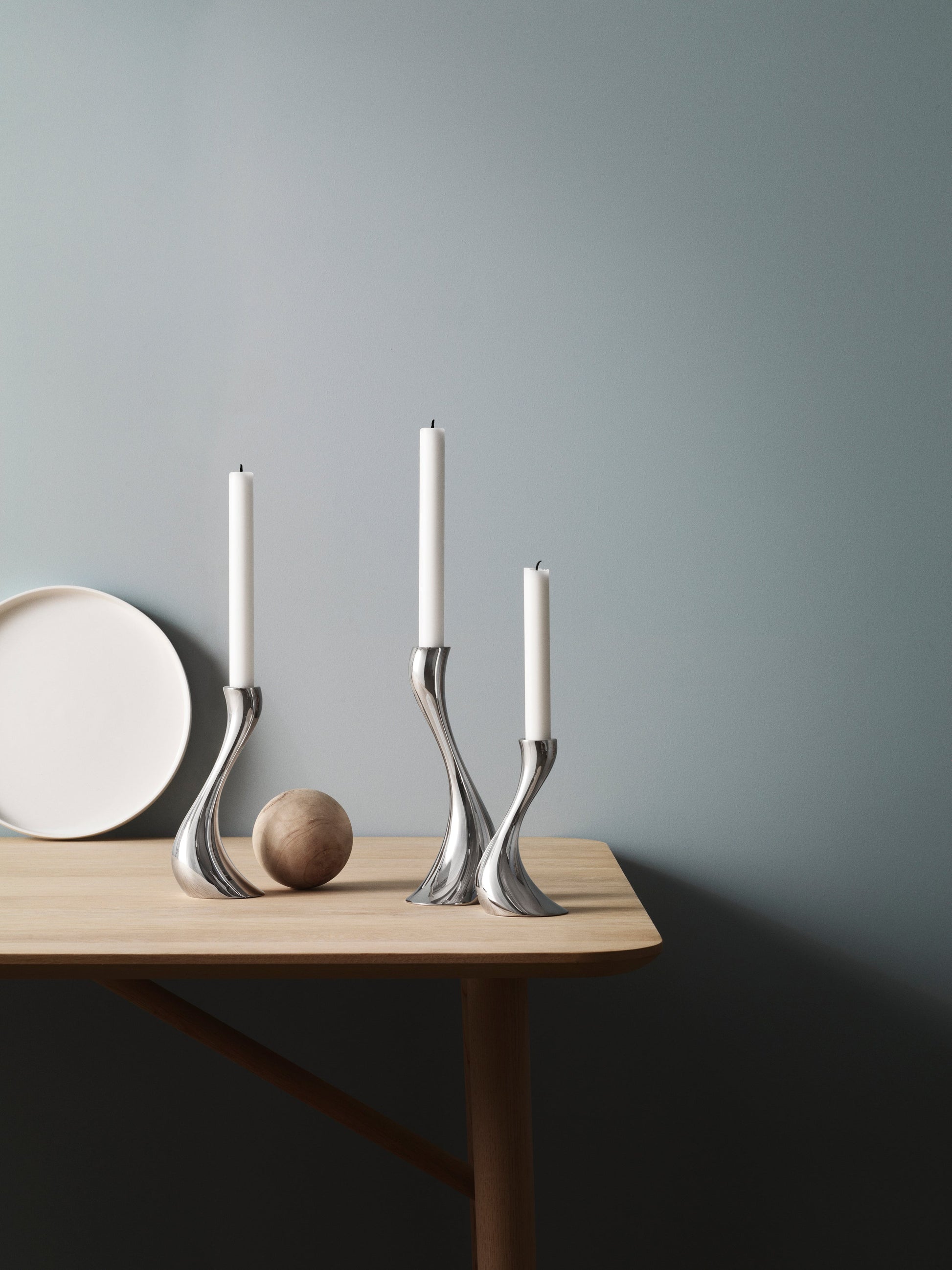 Georg Jensen Cobra Candleholder, Small, Medium & Large-Goviers
