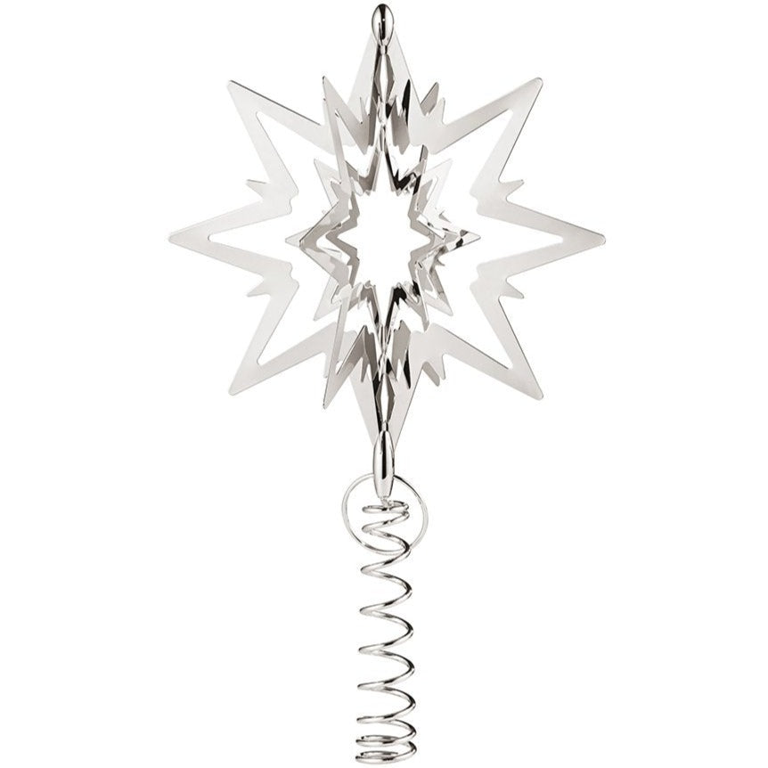 Georg Jensen Top Star Ornament Small Palladium Plated-Christmas-Goviers
