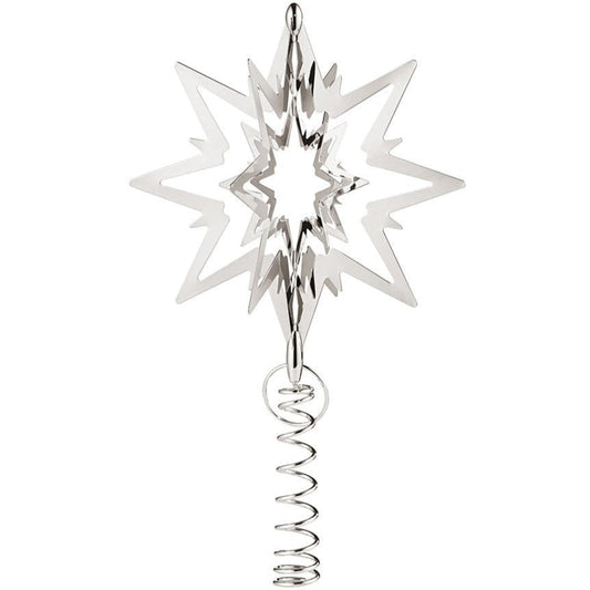Georg Jensen Top Star Ornament Small Palladium Plated-Christmas-Goviers