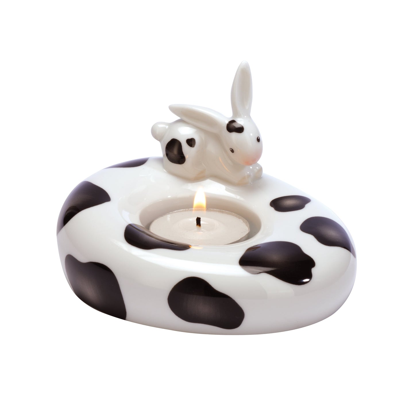 Goebel Bunny De Luxe Cow Tealight Holder-Goviers