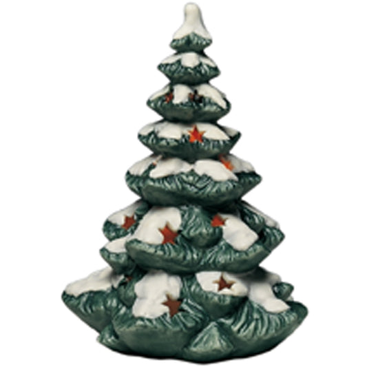 Goebel Snow Covered Illuminated Tree Medium 18cm-Goviers