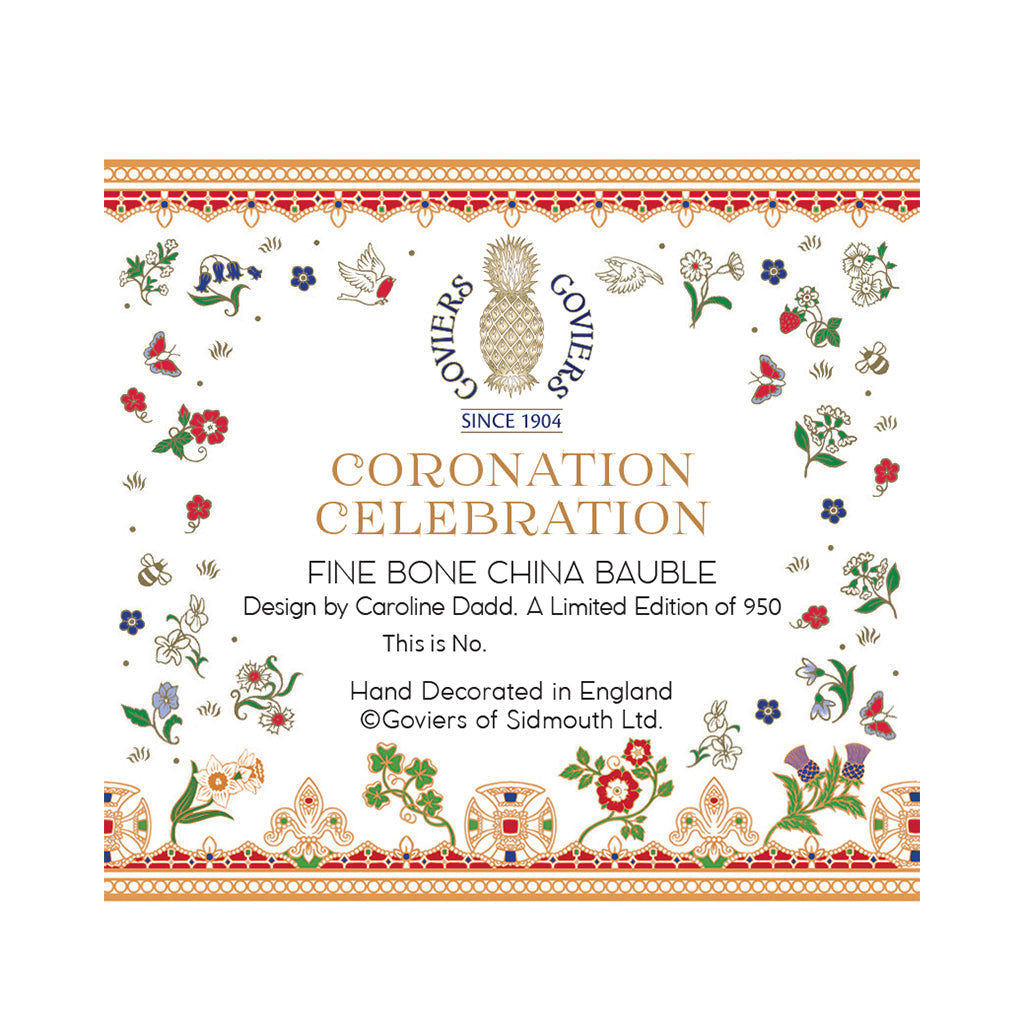 Goviers God Save The King A Coronation Celebration Bauble-Goviers