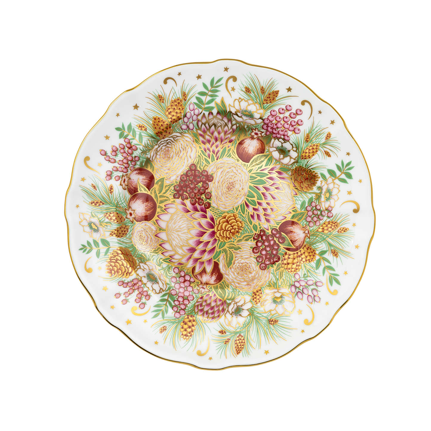 Royal Crown Derby Holiday Bouquet Accent Plate 21cm IN STOCK