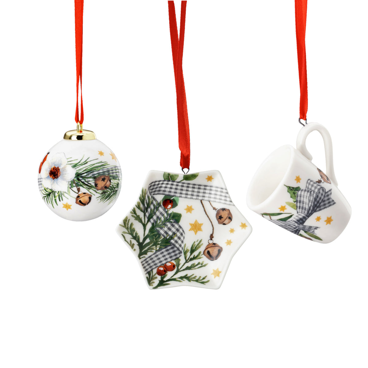 Hutschenreuther Christmas Carols Ornament Set of 3-Goviers