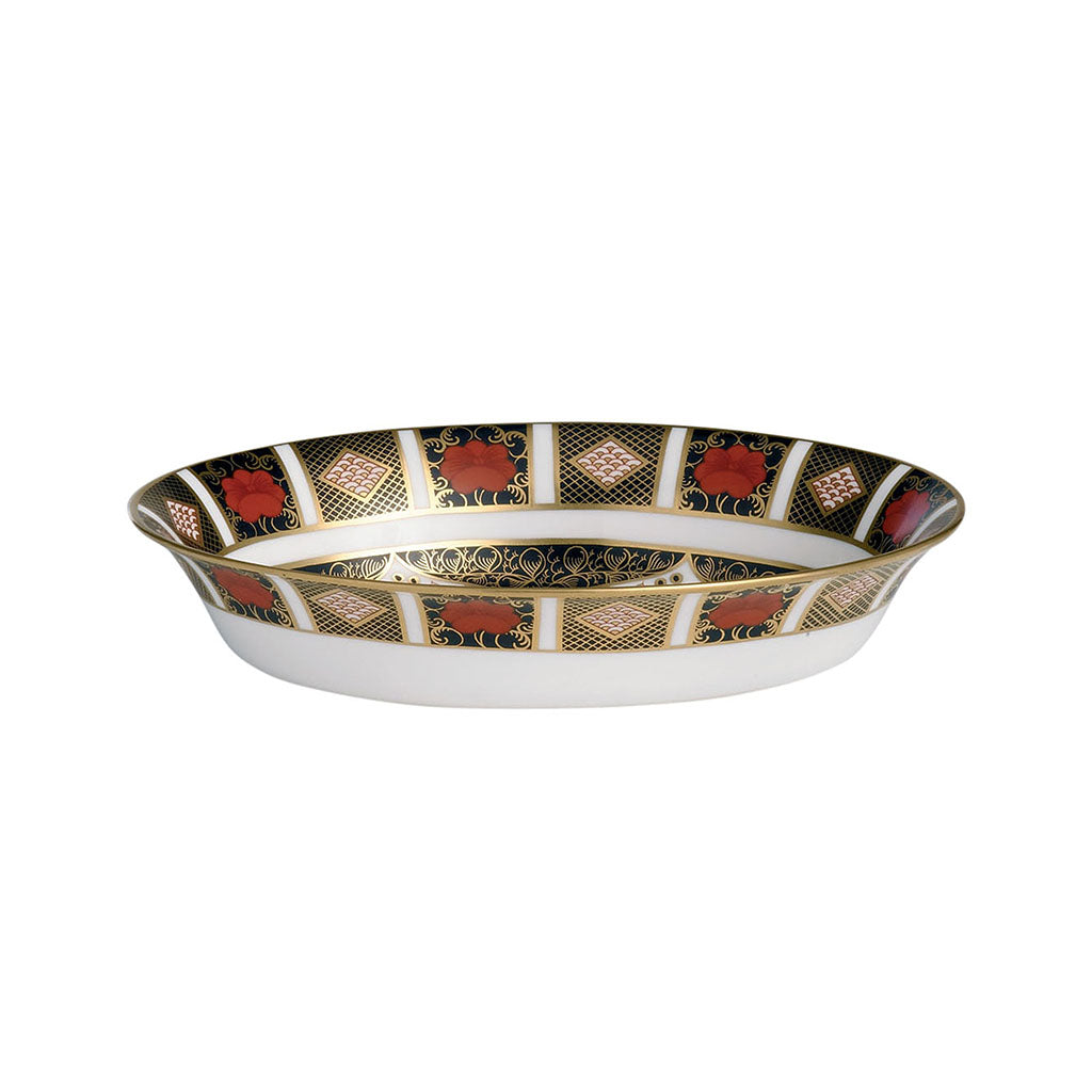 Royal Crown Derby Old Imari Open Vegetable Dish 26cm