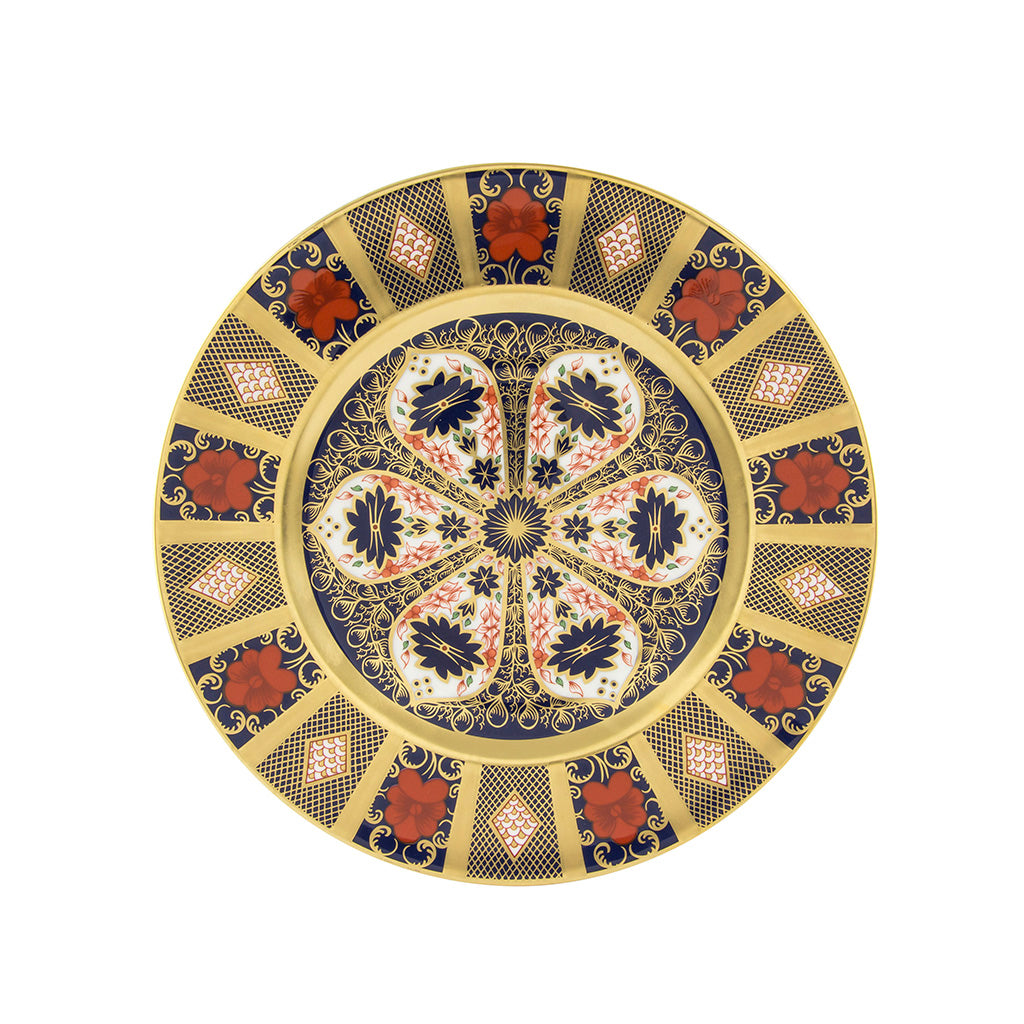 Royal Crown Derby Old Imari Solid Gold Band Plate 27cm