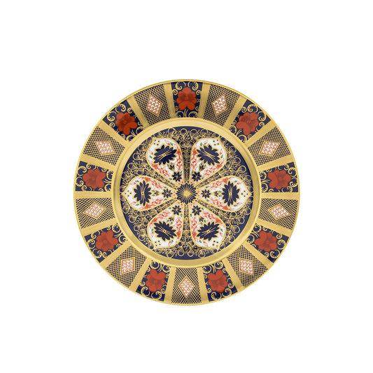Royal Crown Derby Old Imari Solid Gold Band Plate 21.7cm