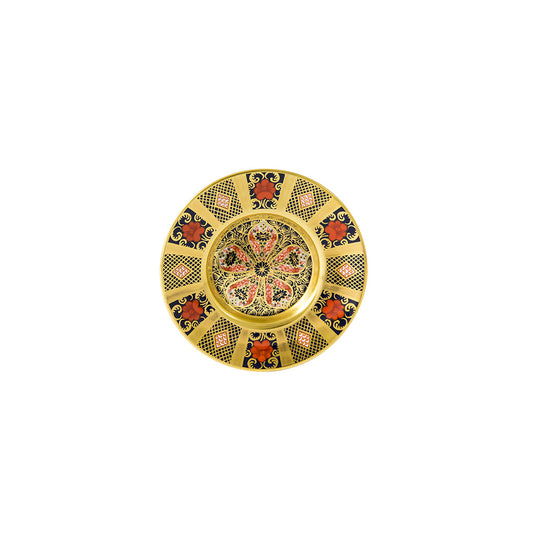 Royal Crown Derby Old Imari Solid Gold Band Coffee Saucer 11.5cm