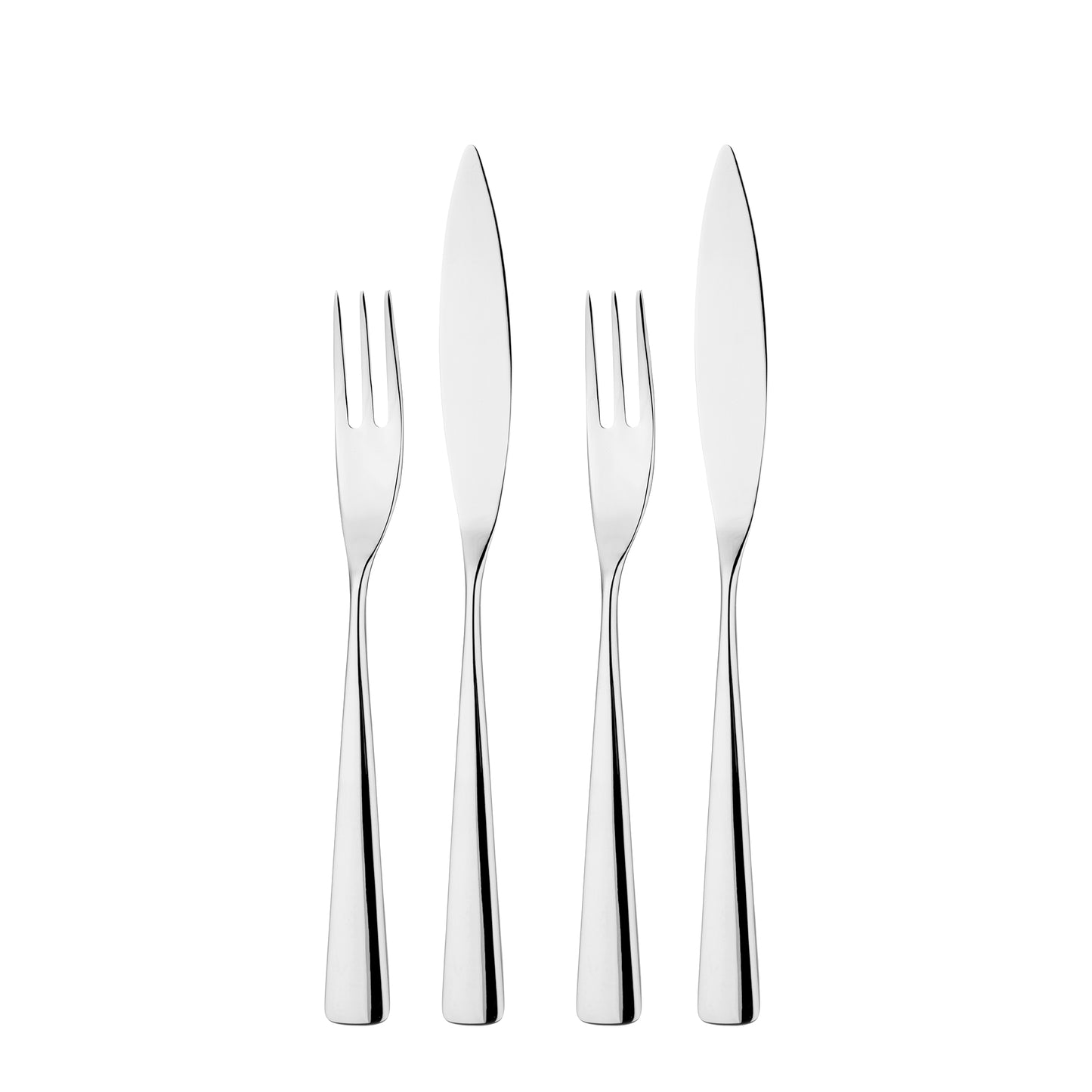 Studio William Karri Mirror 2 Pairs Fish Knife & Fork Set