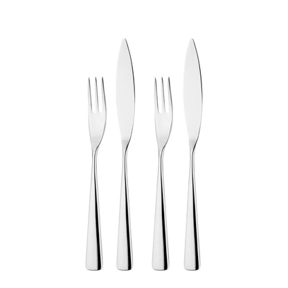 Studio William Karri Mirror 2 Pairs Fish Knife & Fork Set