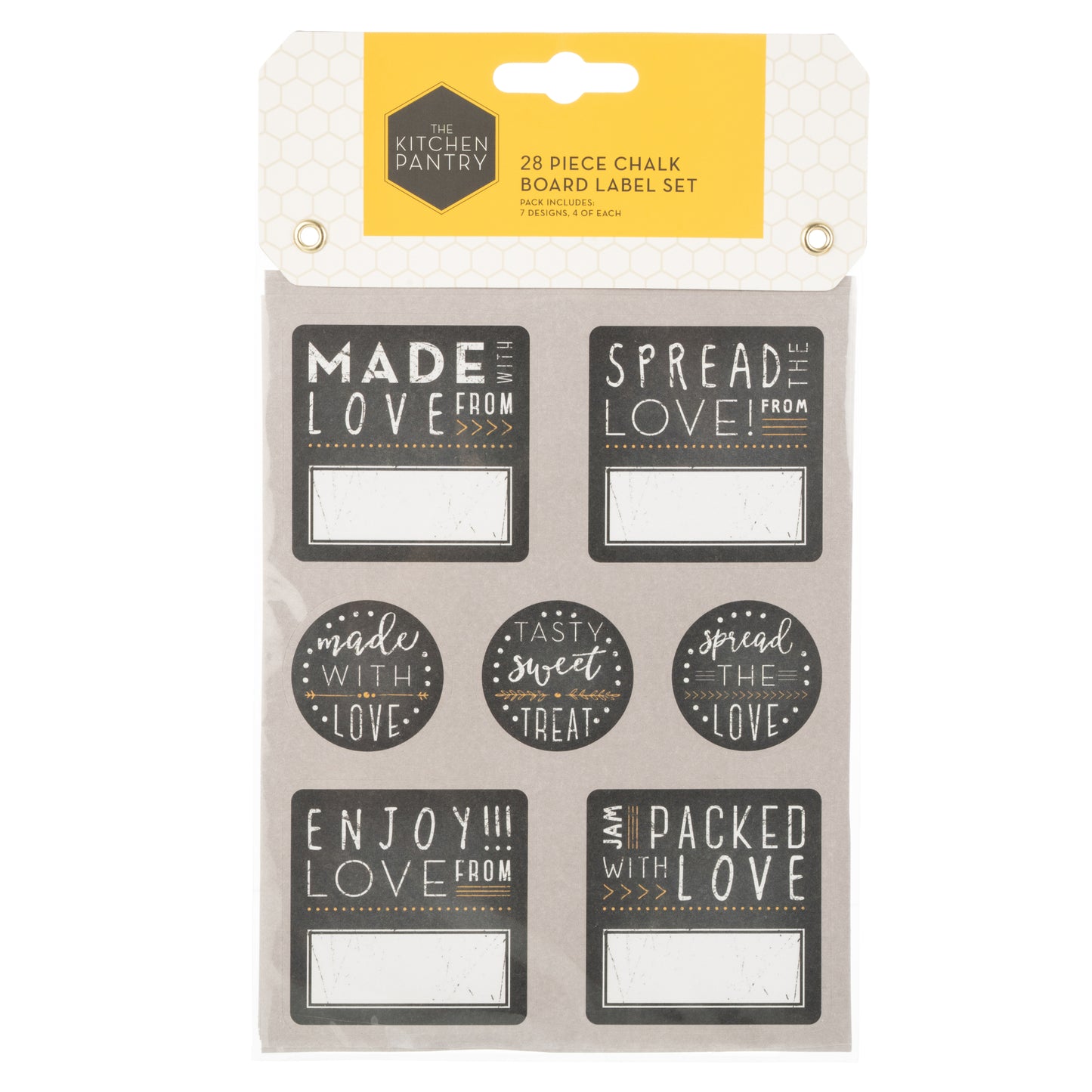 The Kitchen Pantry Chalk Board Label Set of 28