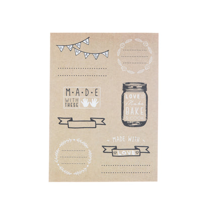 The Kitchen Pantry Kraft Paper Label Set of 28
