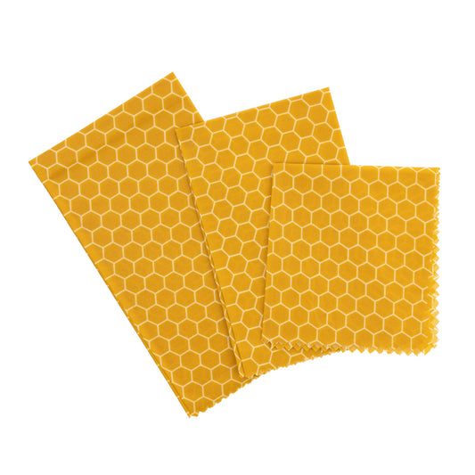 The Kitchen Pantry Yellow Beeswax Wraps Set of 3