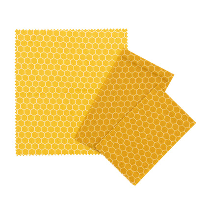 The Kitchen Pantry Yellow Beeswax Wraps Set of 3