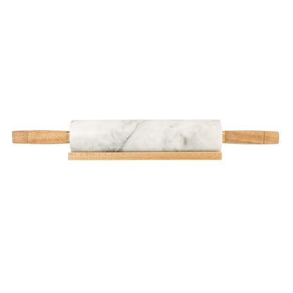 The Kitchen Pantry Marble Rolling Pin With Stand