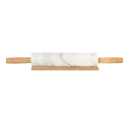 The Kitchen Pantry Marble Rolling Pin With Stand