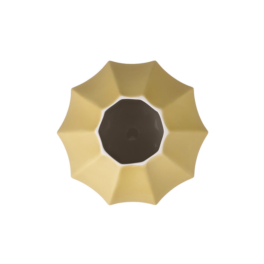 Kaiser Gold Concave Vase 16cm