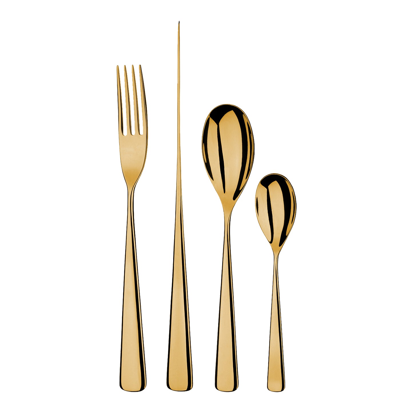 Studio William Karri Gold Mirror 16 Piece Cutlery Set
