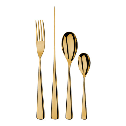 Studio William Karri Gold  Mirror 24 Piece Cutlery Set