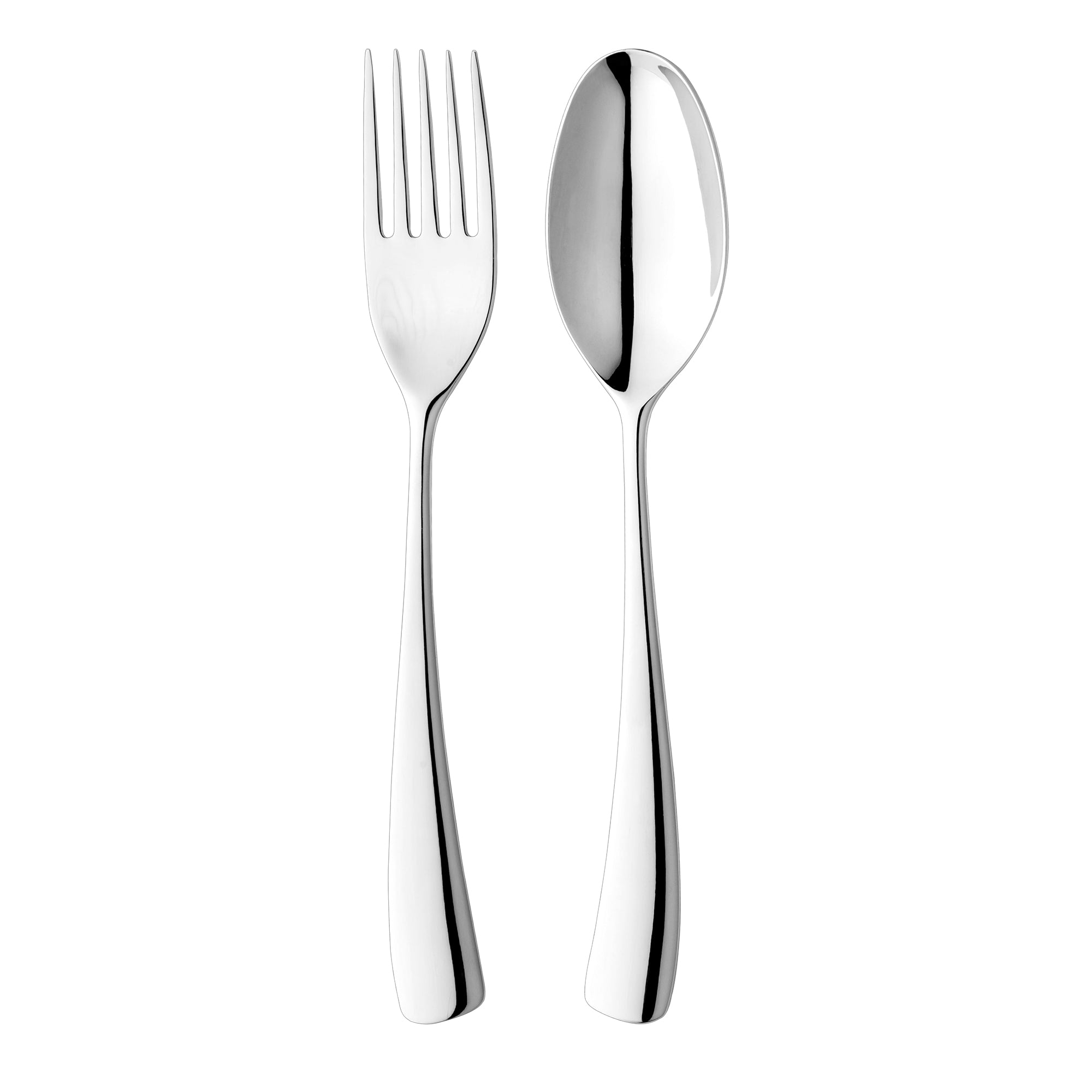 Studio William Larch Mirror 2 Piece Serving Fork & Spoon Set