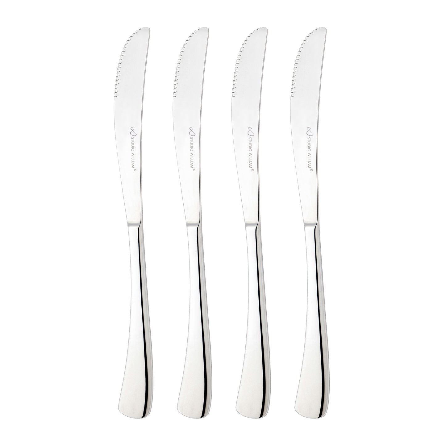 Studio William Larch Mirror 4 Piece Steak Knife Set