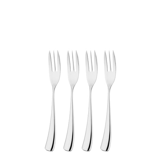 Studio William Larch Mirror 4 Piece Pastry Fork Set