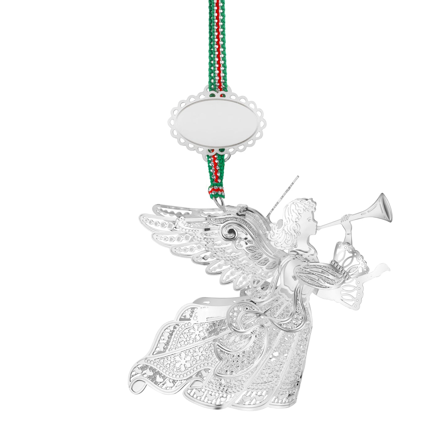 Newbridge Silverware Christmas Angel with Trumpet Christmas Tree Decoration - DELIVERY JULY