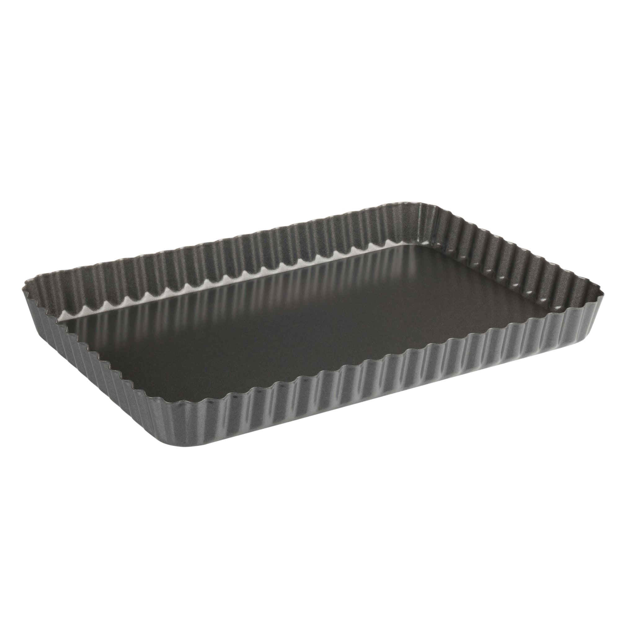 Luxe Loose Base Fluted Rectangular Quiche Pan 31cm