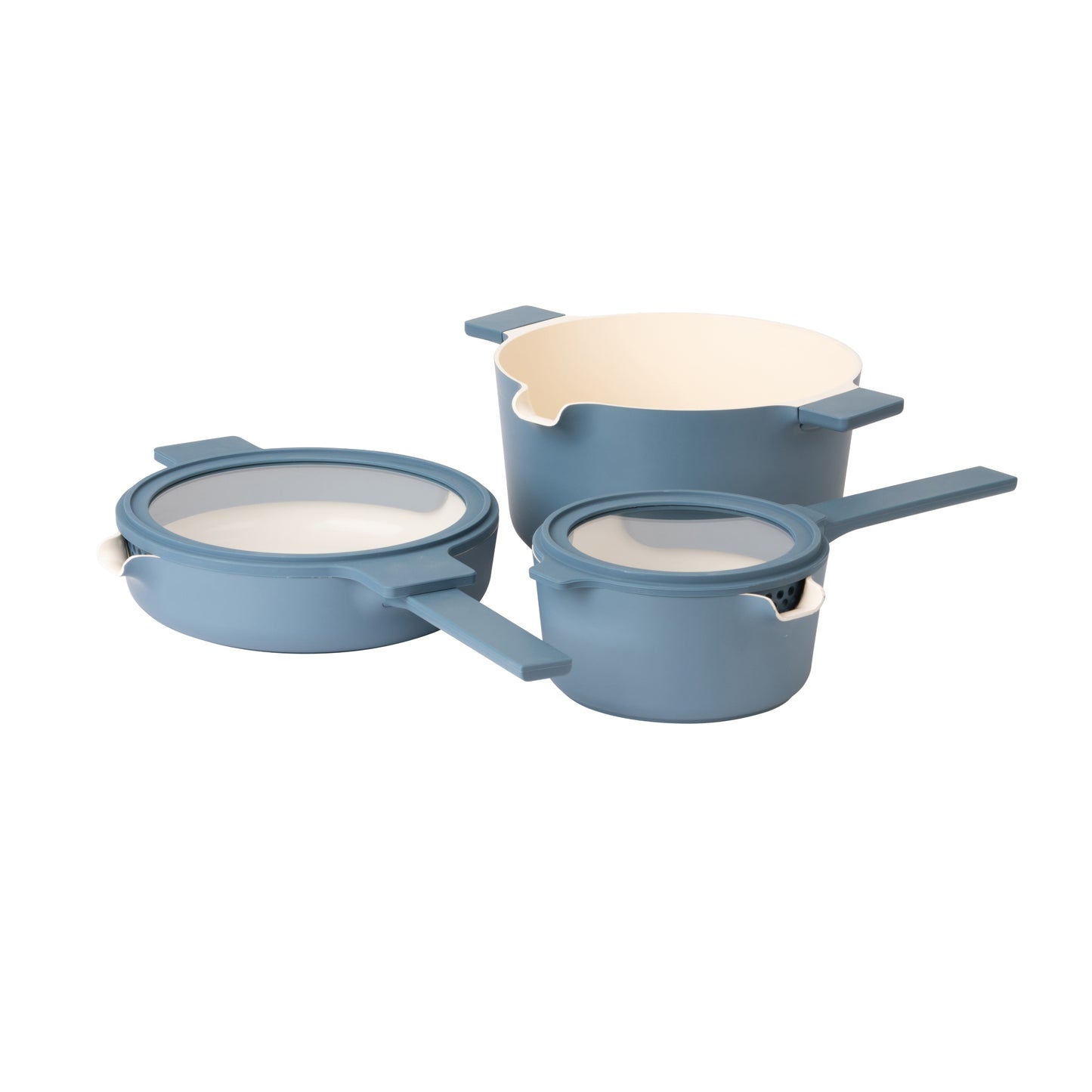 Luxe All-In-One Cookware Set - Mid Blue