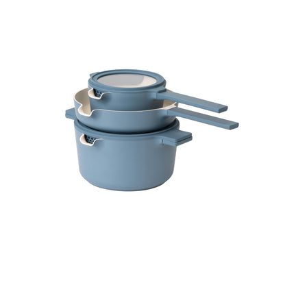 Luxe All-In-One Cookware Set - Mid Blue