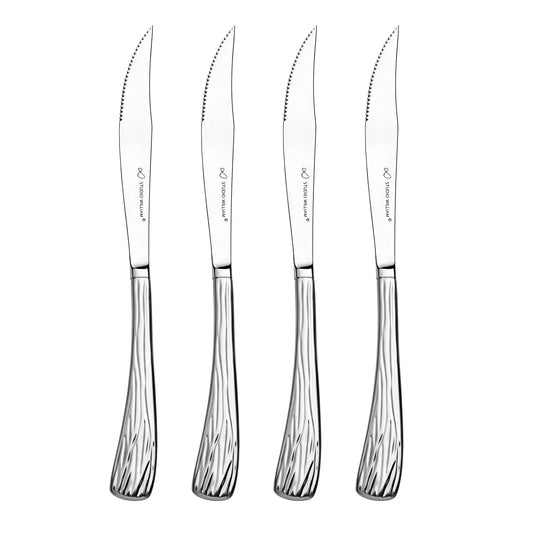 Studio William  Larch 4 Piece Horn Handle Steak Knife Set