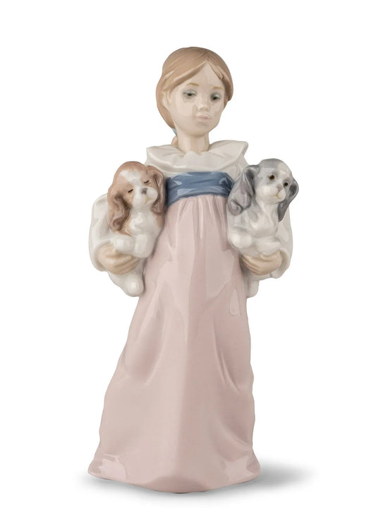 Lladro Arms Full of Love Girl Figurine-Goviers