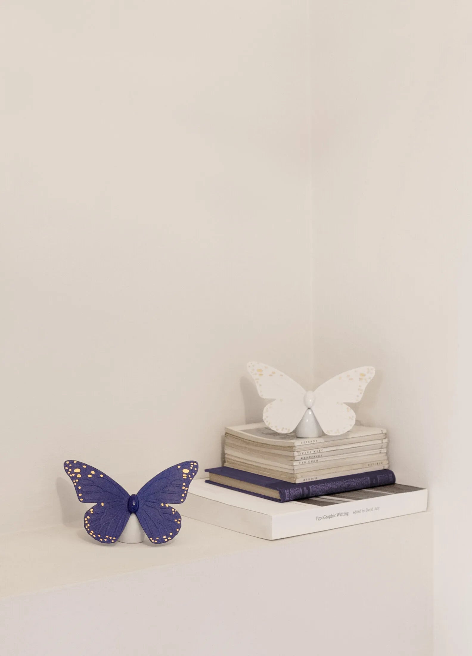 Lladro Butterfly Blue Gold