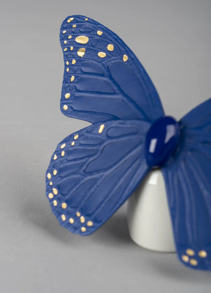 Lladro Butterfly Blue Gold-Goviers