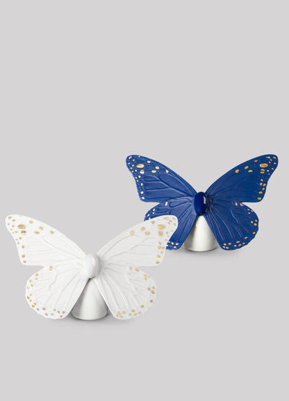 Lladro Butterfly Blue Gold-Goviers