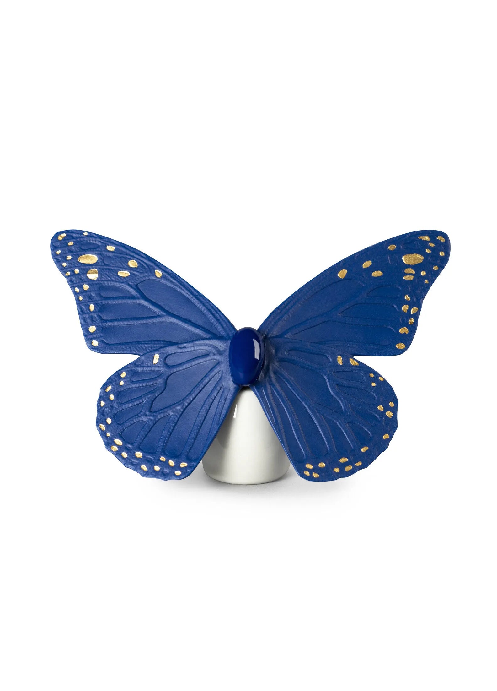 Lladro Butterfly Blue Gold