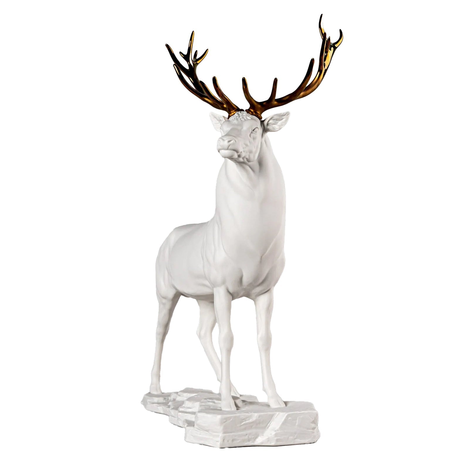 Lladro Deer - White & Copper
