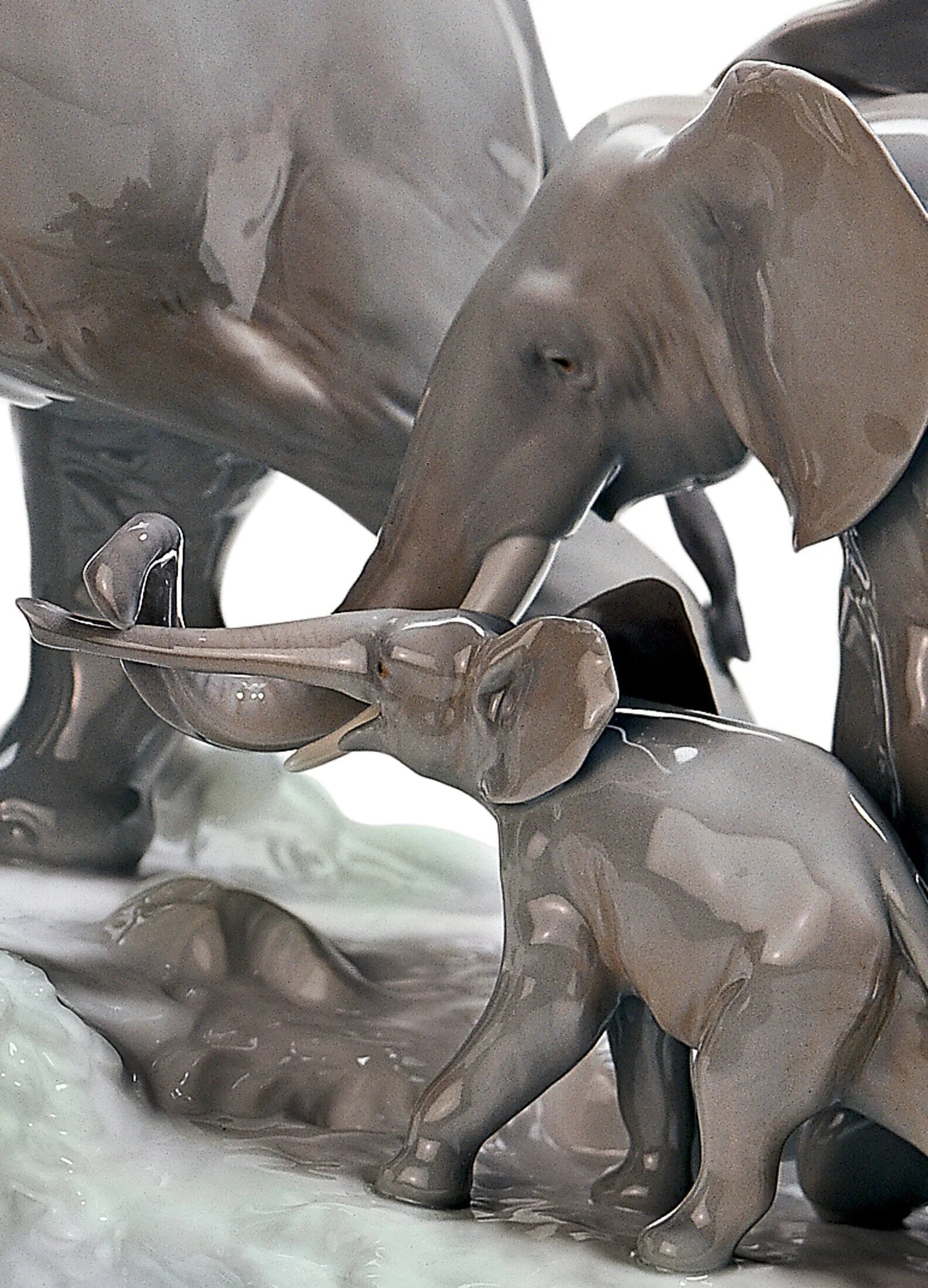 Lladro Elephants Walking