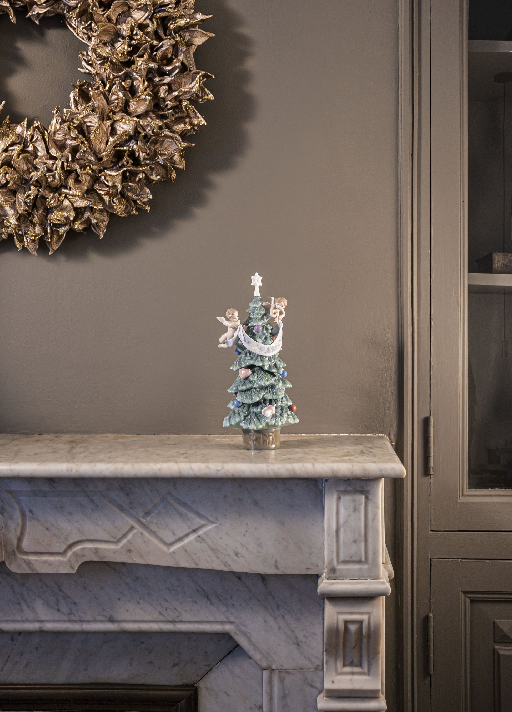 Lladro Evergreen of Peace Christmas Tree-Goviers