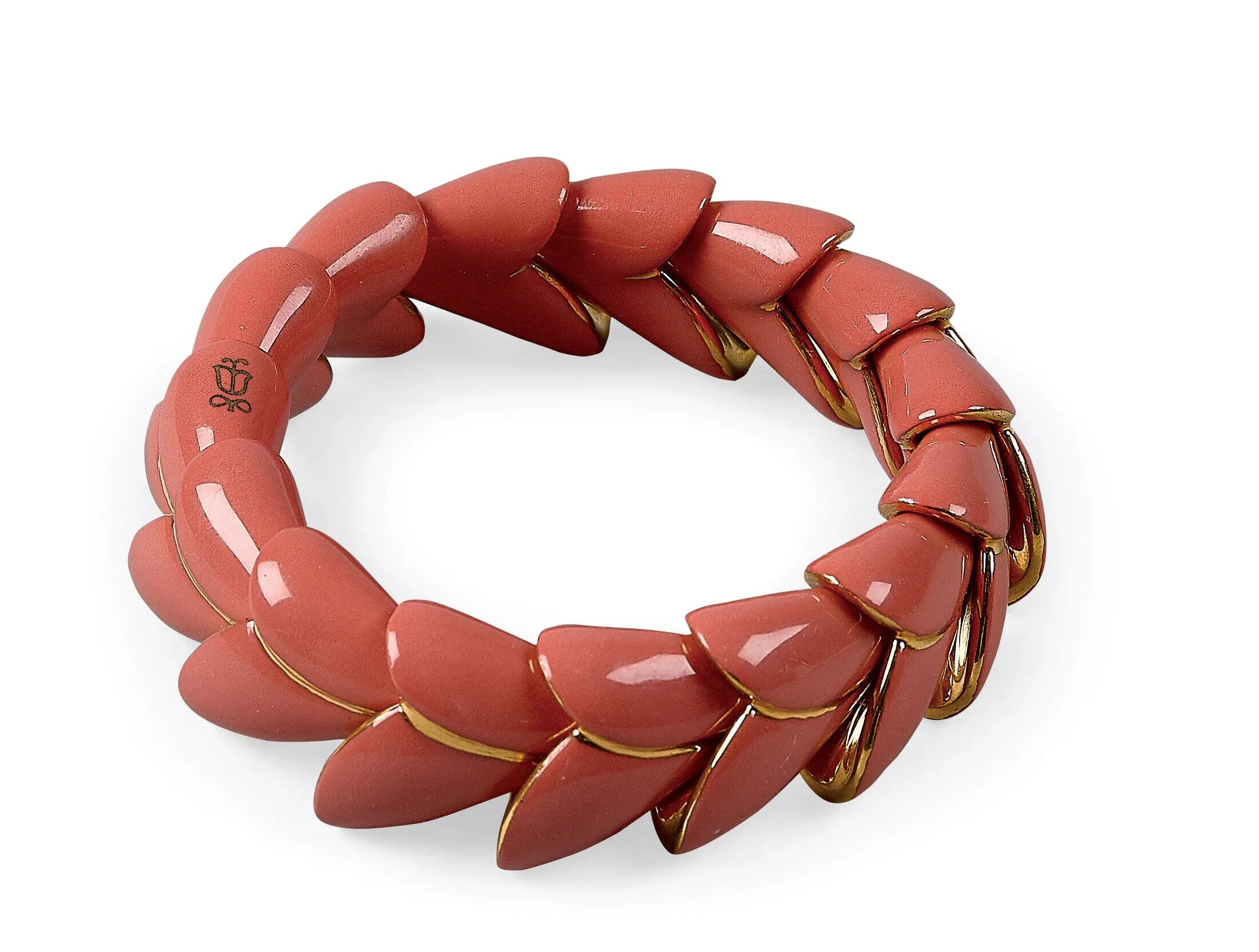 Lladro Heliconia Coral Bracelet