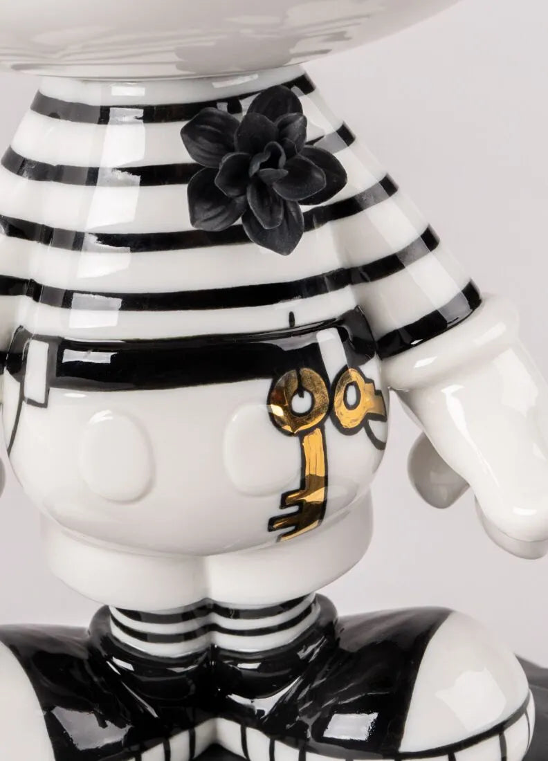 Lladro Mickey In Black And White-Goviers