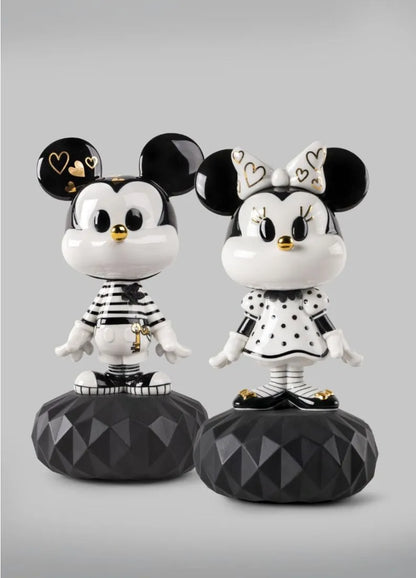 Lladro Mickey In Black And White-Goviers