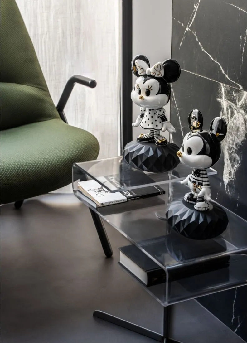 Lladro Mickey In Black And White-Goviers