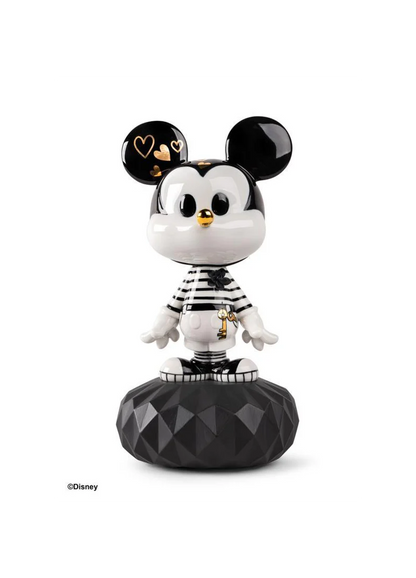 Lladro Mickey In Black And White-Goviers