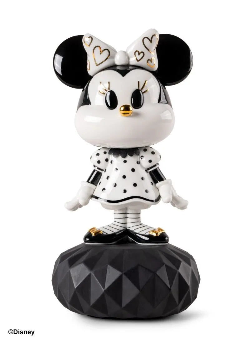 Lladro Minnie In Black And White