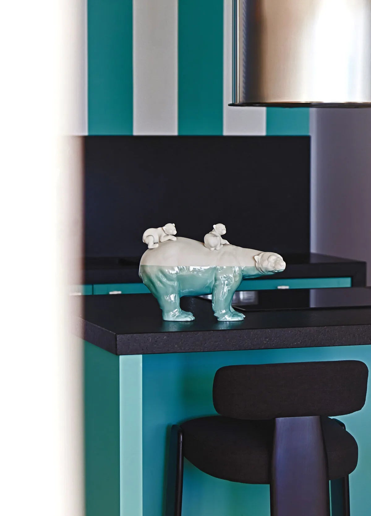 Lladro Mummy Bear And Babies Underwarter-Goviers