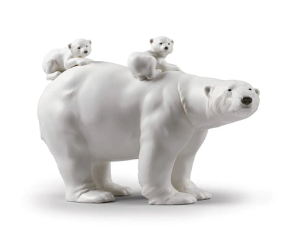 Lladro Mummy Polar Bear and Babies-Goviers